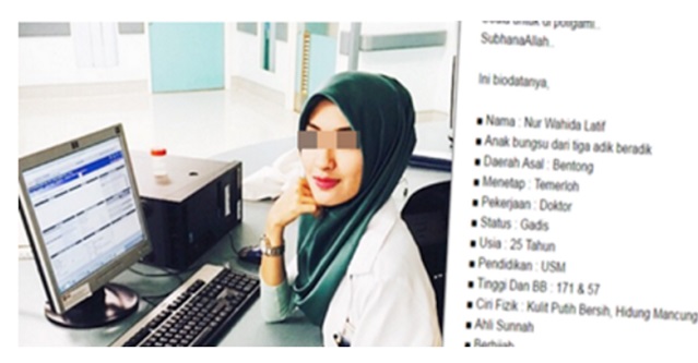 Doktor Wanita Cantik Ini Ingin Cari Jodoh, Sanggup Jadi Isteri Kedua Tapi Syaratnya Memang Tak Masuk Akal...