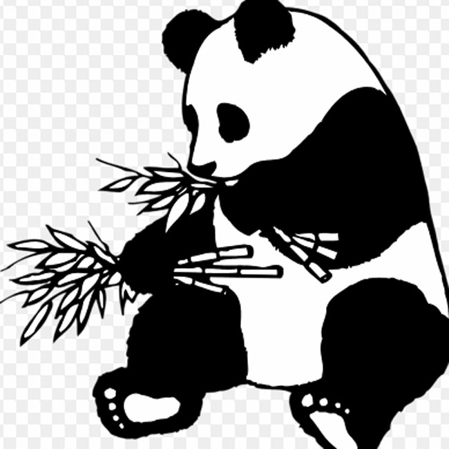 Mewarnai Gambar Kartun Panda Hitam Putih - Aneka Gambar Gambar