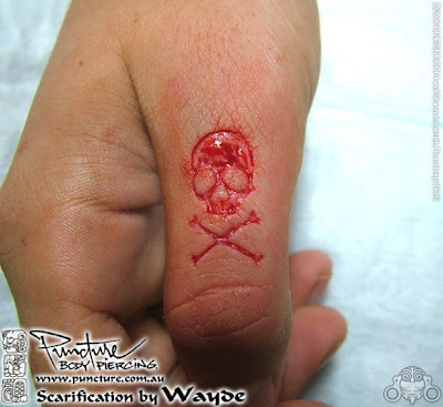 Most Bizarre Skin Cut Tattoo