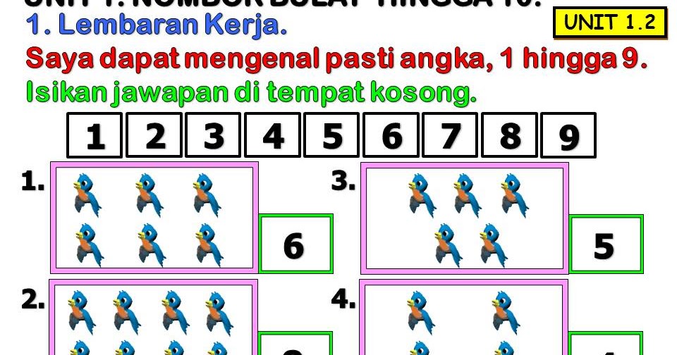 AZIMAT MATEMATIK: CONTOH LEMBARAN KERJA MATEMATIK TAHUN 1