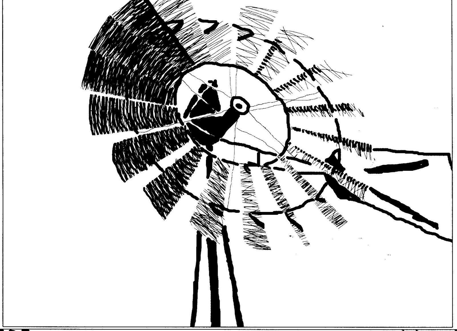 Windmill Drawing