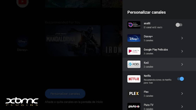 kodi android tv google peliculas