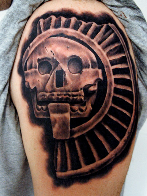 Shoulder Skull Tattoo 2
