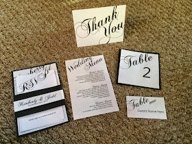 Customized invitation suite created by Happy Huckleberry Studios