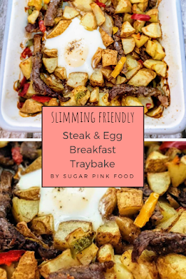 steak and egg traybake