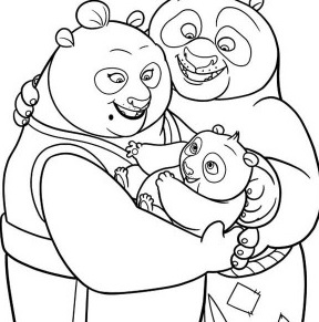  Gambar  Mewarnai Kungfu Panda  1 2 3 Terbaru gambarcoloring