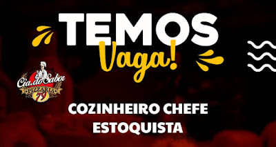 Vagas para Cozinheiro e Estoquista em Gravataí