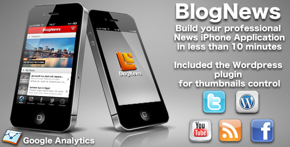 BlogNews - iPhone blog app - Wordpress editions - CodeCanyon Item for Sale