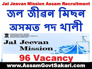 Jal Jeevan Mission Assam Recruitment 2020