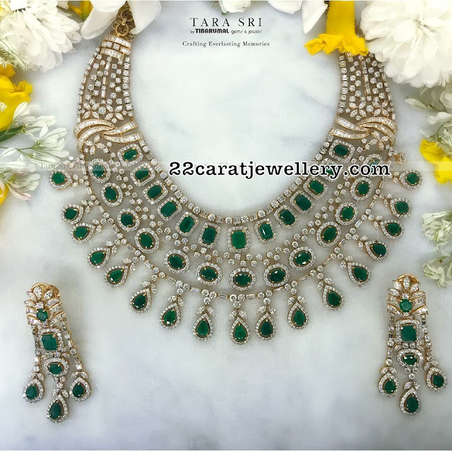 Handcrafted Diamond Emerald Sets by Tibarumal