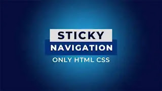Sticky navigation bar on scroll CSS
