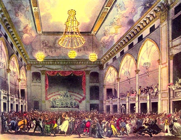 A masquerade at the Pantheon from The Microcosm of London (1808-10)