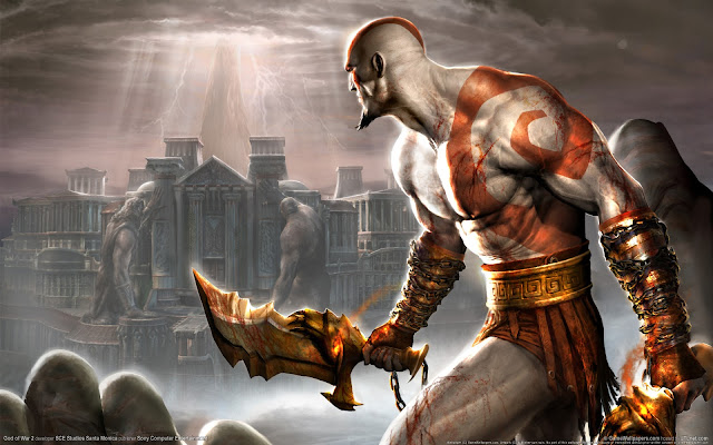 Kratos God of War 2 Game Wallpapers Fondos de Pantalla de Juegos