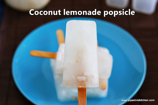 coconut lemonade popsicle