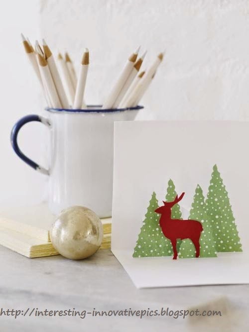 DIY christmas pop up greeting cards