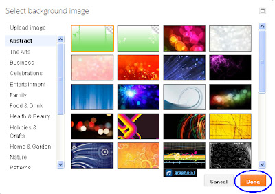 How to change blogger background ScreenShot