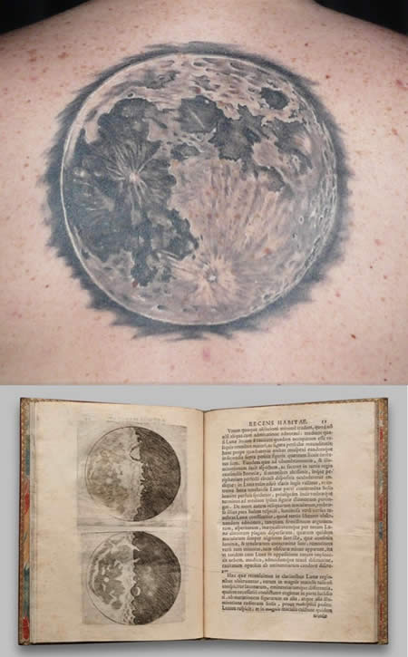  Wonderful Science Tattoos Seen On wwwcoolpicturegallerynet The Moon 