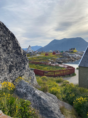 view from Nanortalik outdoor museum