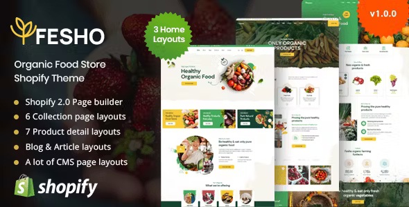 Best Organic Food Shopify Page Builder Theme