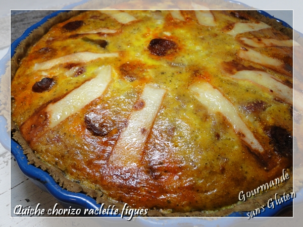 Quiche chorizo raclette et figues