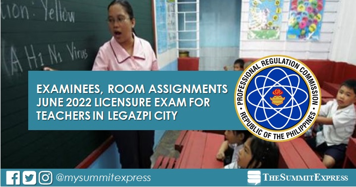 Room Assignments: June 2022 LET in Legazpi