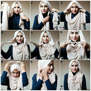 Tutorial Hijab Sederhana dengan Satu Jarum