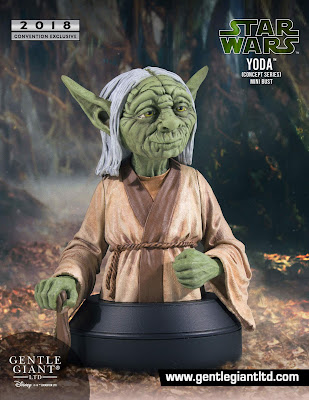 San Diego Comic-Con 2018 Exclusive Star Wars Yoda Ralph McQuarrie Concept Art Mini Bust by Gentle Giant