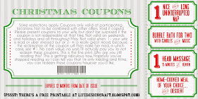 super EASY stocking stuffer for hubby! Christmas Coupon Card... so much better than having to come up with an entire book of coupons! (FREE printable!