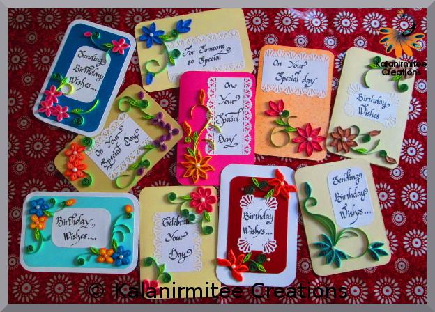 kalanirmitee: paper quilling-quilling-quilling ideas- quilling projects-quilled flowers-quilled cards- birthday cards