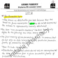 Biostatistics and research methodology sem8 (unit 3) hand written notes pdf