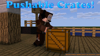 Pushable Crates Mod para Minecraft 1.7.10