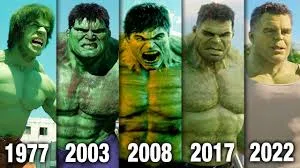 Oops till when Hulk enter in movie, evolution of hulk in movies. what was first Hulk movie, hulk evolution in movies