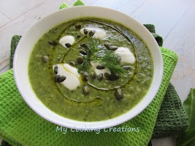 Хърватска крем супа от тиквички и запечени тиквени семки * Crema di zucchine e semi di zucca