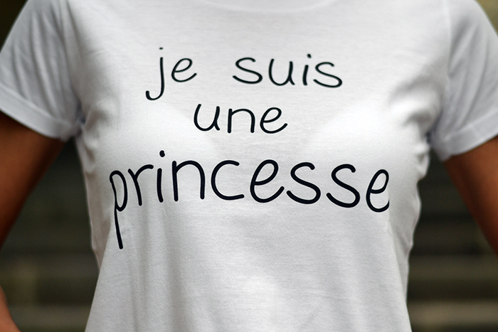 maglietta je suis une princesse