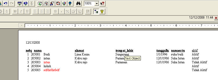 Riyuniza: Filter laporan dengan crystal report melalui 