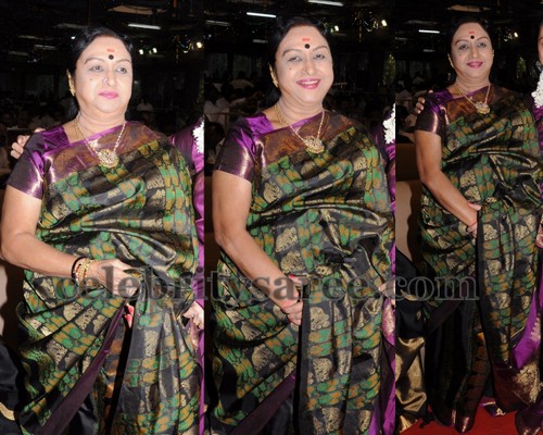 B Saroja Devi in Silk Saree