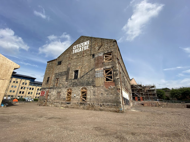 The original theatre building surrounded by the piling mat ready for the construction of the new build elements