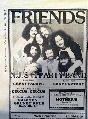 Friends Aquarian club lineup ad Dec 1979