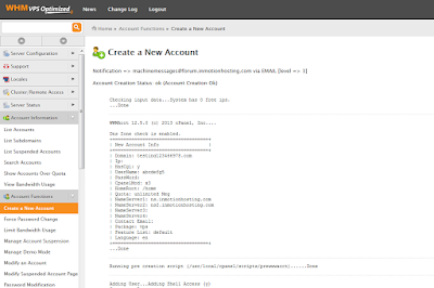 How to create a cPanel account within WHM