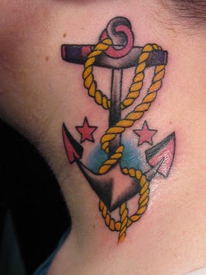 Anchor Tattoo Designs For Girls