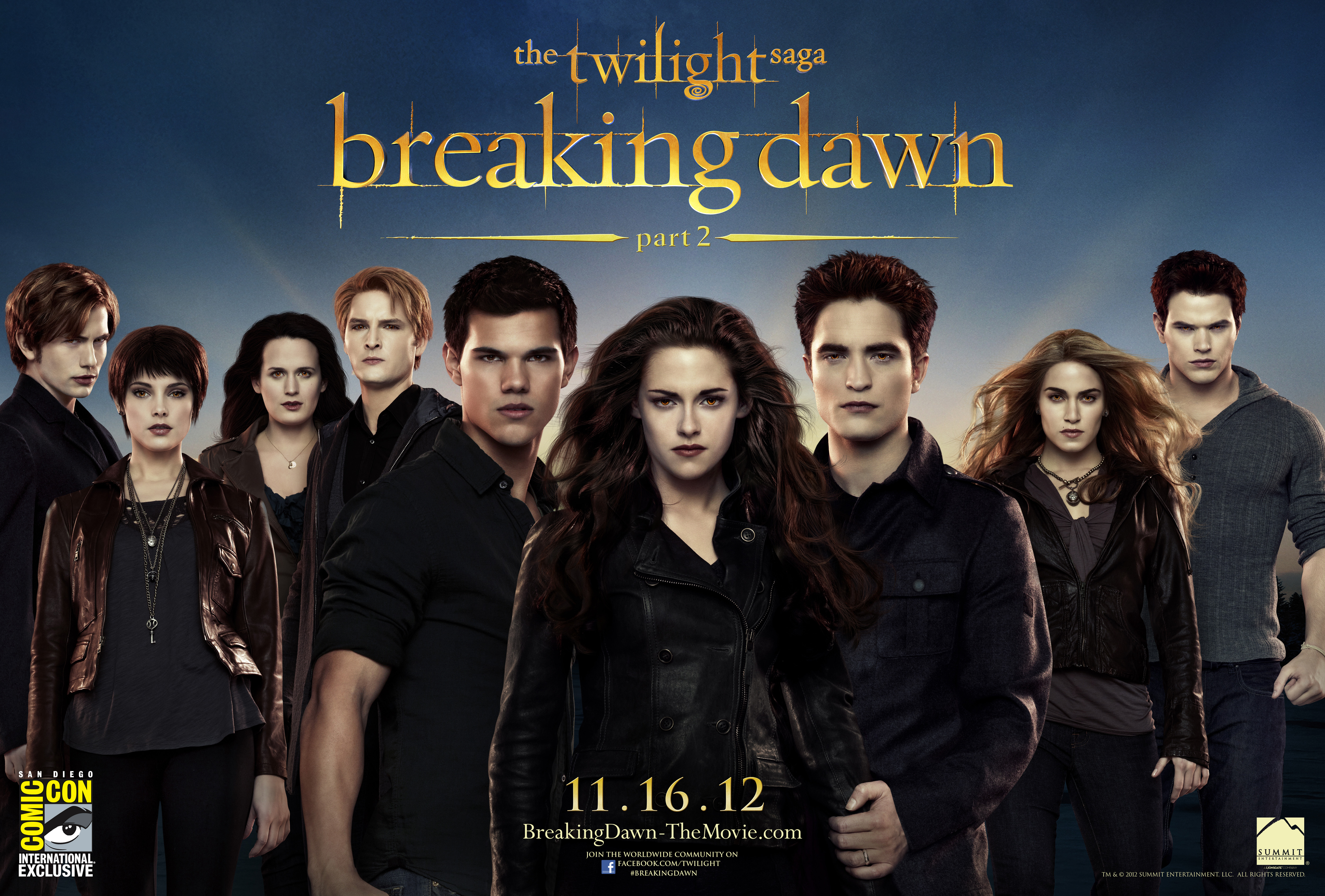 Breaking Dawn Part 2 Cullens Poster From Comic Con Now in UHQ