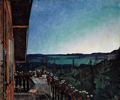 Peintre norvégien Harald Sohlberg : Nuit d'été  galerie nationale Oslo