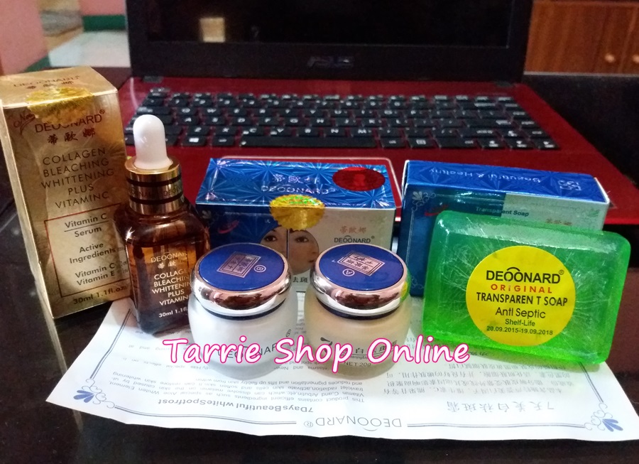 Paket Cream Deoonard 7 Days Sabun Hijau Serum Bleaching