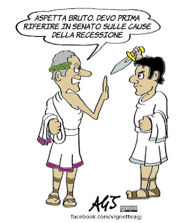 castelli, parlamento, economia, recessione tecnica, governi precedenti, vignetta, satira