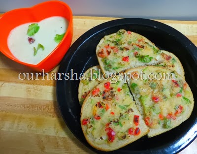 Bread Uttapam -Semolina Toast  (7)