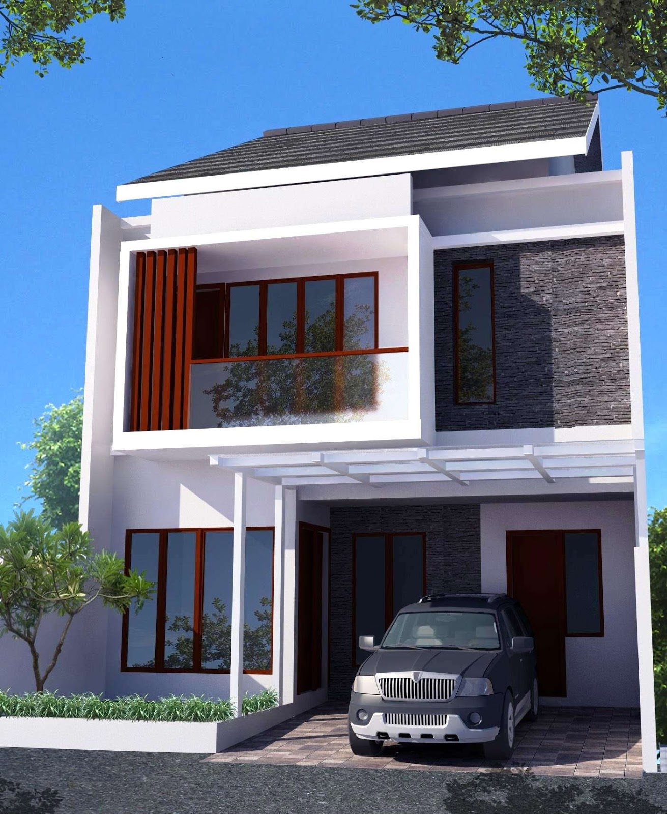 Download Kumpulan 80 Desain  Rumah  Terbaru 2 Lantai 