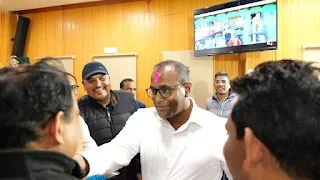 Holi celebration by chief election commission