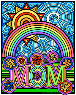 Mom coloring page