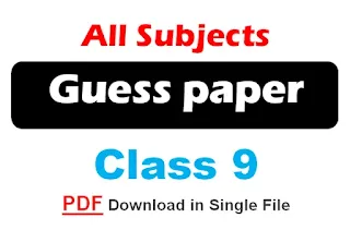 9th class guess paper 2024 pdf download