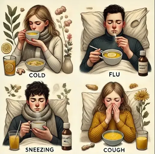 Home remedies for cough_flu_sneezing_cold